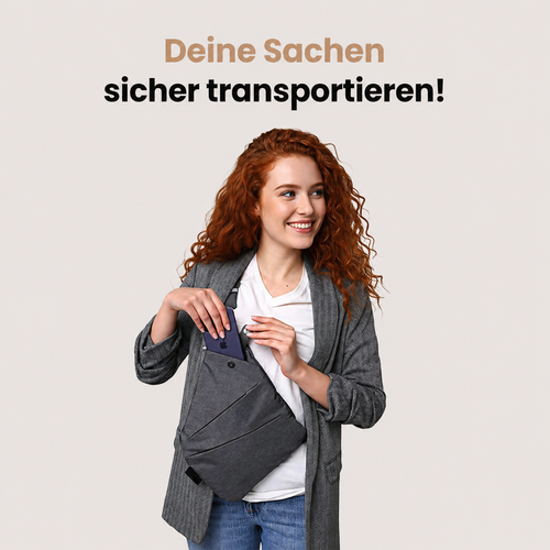 Viscoshy Diebstahlsichere Reisetasche Grau — RFID Schutz